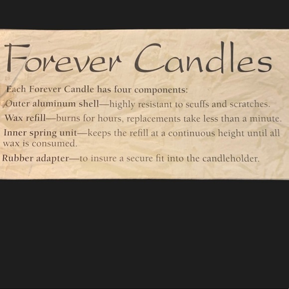 NIB Formal 12” Taper Forever Candles in Beautiful Gold Dripless Flawless - Picture 4 of 4